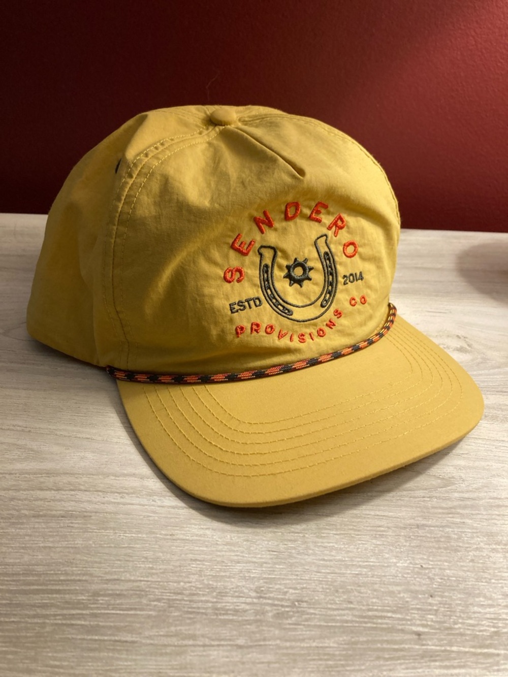 Señdero Provisions Co. Yellow Rope-Trim Cap